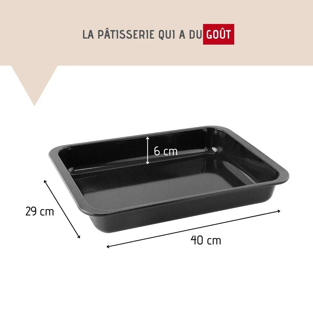 Zenker XXL Enamelled Steel Rectangular Baking Dish 40x29cm Special Cooking - Gomix Brands Outlet