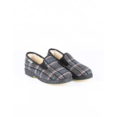 Men's Winter Slipper with Jaquard Upper and Wool Lining