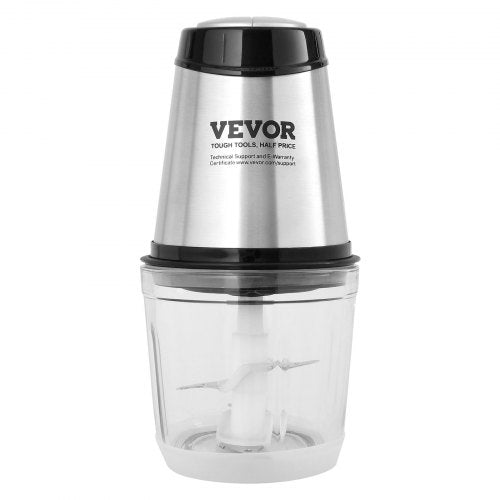 VEVOR 400W Electric Food Processor Meat Grinder with 4-Wing Stainless Steel Blades