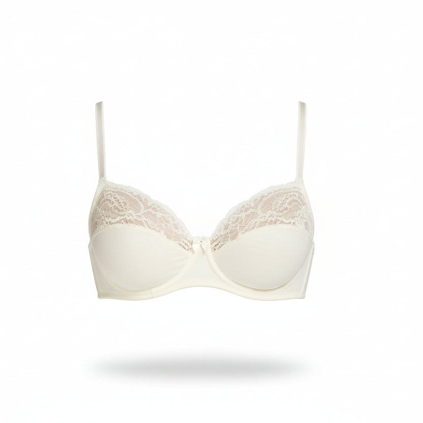 Hunkemöller Unwired Full-Cup Wire Bra Sophie in White