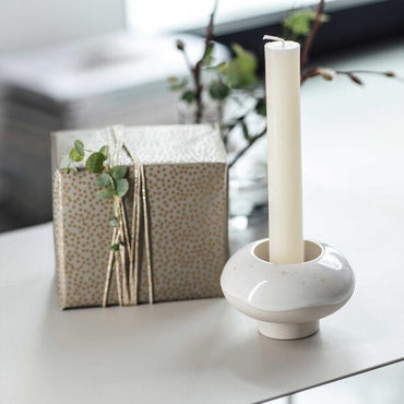 Villeroy & Boch Winter Glow Donut Candle Holder: Premium Porcelain Festive Decor