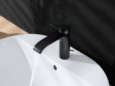 HANSGROHE Vivenis 80 Matte Black Basin Faucet with Water Saving Function - Gomix Brands Outlet