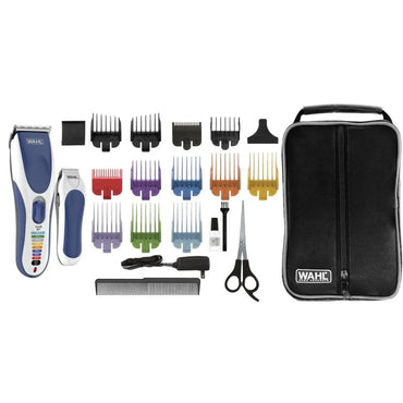 Wahl 09649-916 Cordless Hair Clipper Trimmer Kit, 8 Guide Combs, NiMH Power - Gomix Brands Outlet