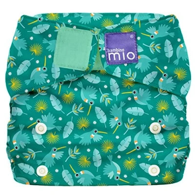 Bambino Mio Miosolo Classic All-in-One Reusable Nappy - Eco-Friendly Hummingbird Design