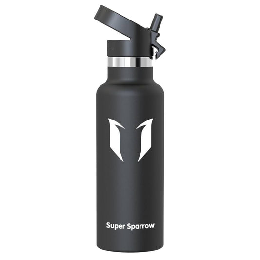 Super Sparrow Insulated Stainless Steel Water Bottle 750ml Black