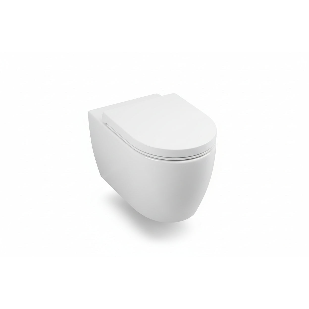 Wenko White Duroplast 3D Relief Toilet Seat with Silent Close