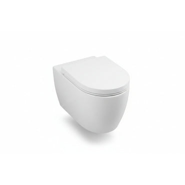 Wenko White Duroplast 3D Relief Toilet Seat with Silent Close
