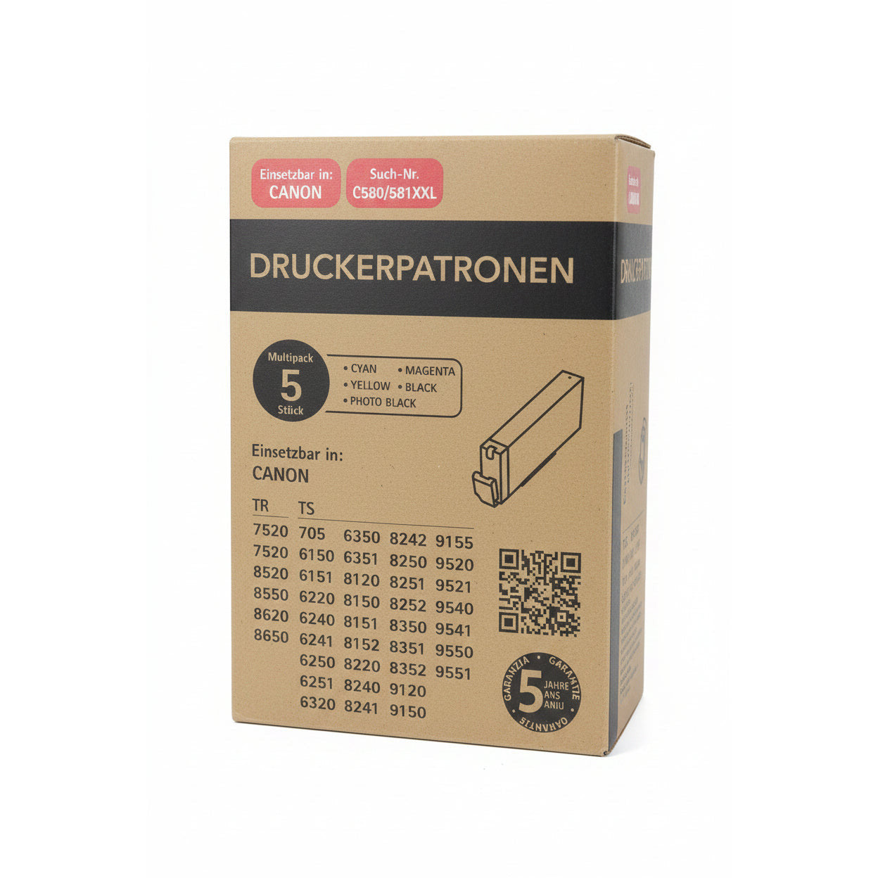 DRUCKERPATRONEN 580/581XXL Canon