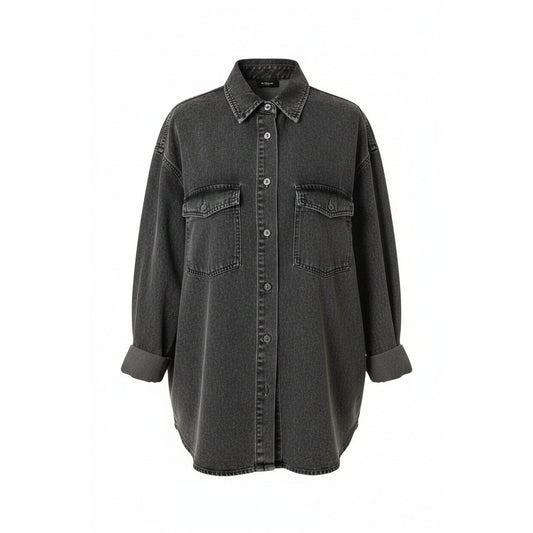 Esmara Women’s Black Denim Shirt – 100% Cotton