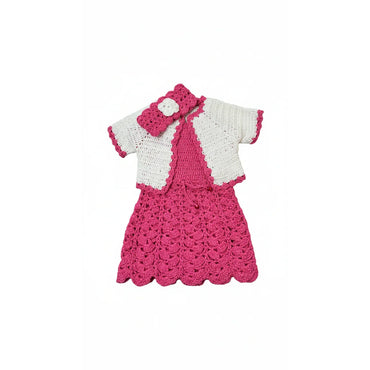 Handmade Crochet Baby Dress Set with Matching Headband - Gomix Brands Outlet
