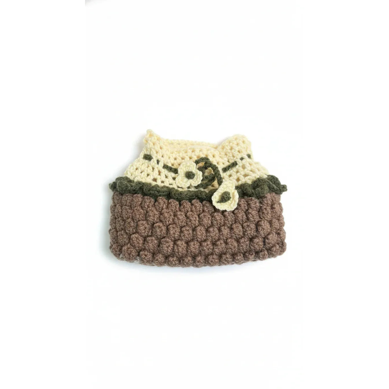 Handmade Crochet Tissue Box Cover – Neutral Earth Tones - Gomix Brands Outlet
