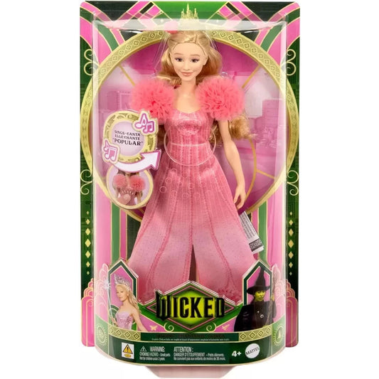 Wicked Singing Glinda Fashion Doll: Sings 'Popular', Pink Dress, Blonde Hair