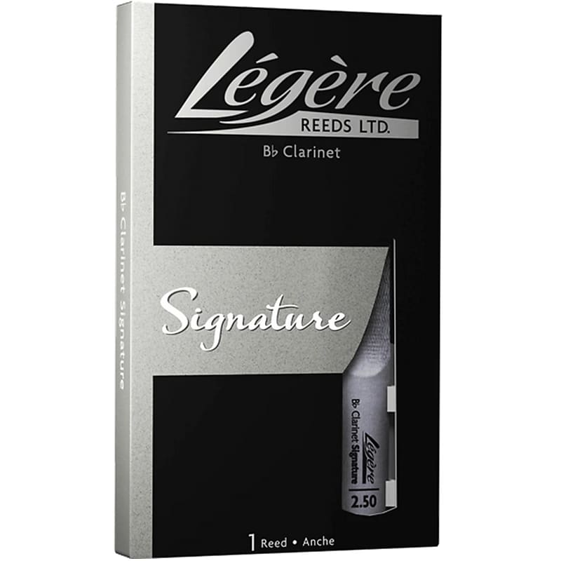 Légère Bb Clarinet Signature Reed 2.50 Strength Versatile Synthetic Reed
