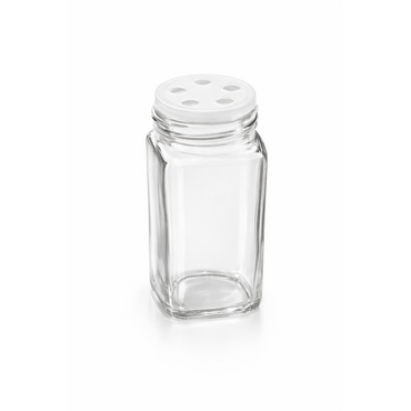 Glass Spice Jars & Bottles – Silver