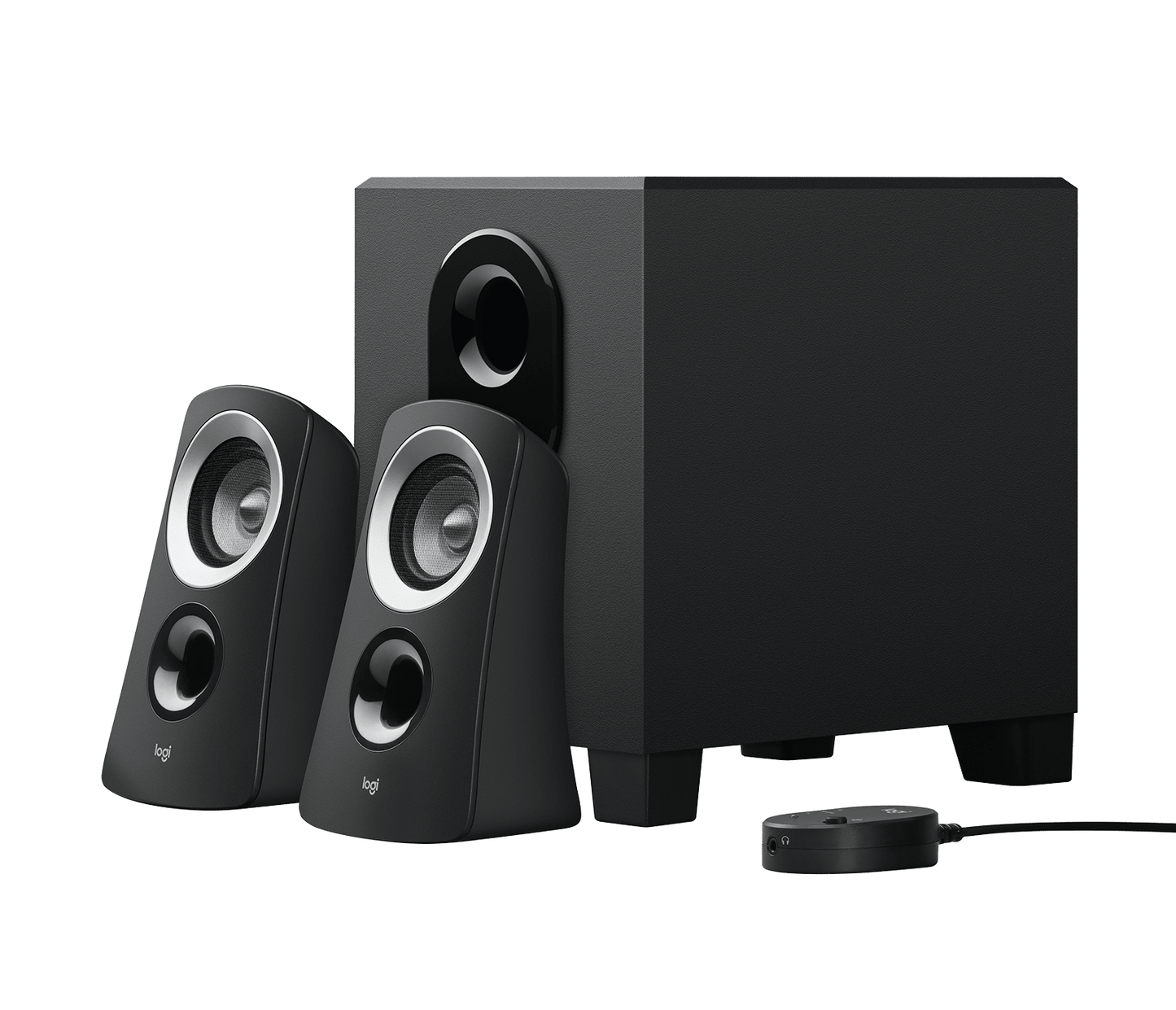 Logitech Z313 2.1 Speaker System: Balanced Rich Sound, Deep Bass Subwoofer