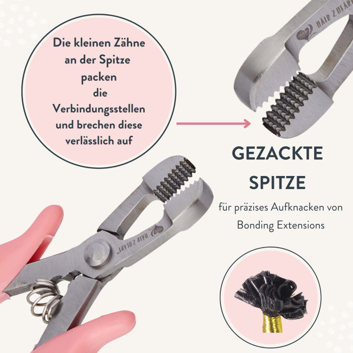 Hair2Heart Ergonomic Bonding Extension Remover Pliers – Sturdy Steel Tool