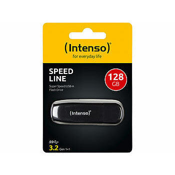 Intenso Speed Line 128GB USB 3.2 Flash Drive - Ultra-Fast Data Transfer