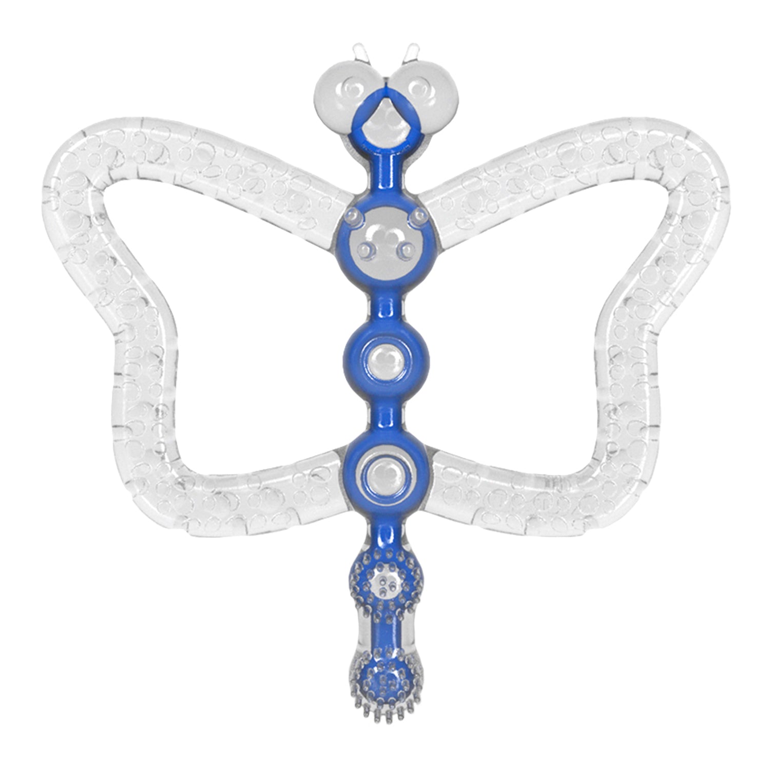 Kunder Dragonfly Silicone Baby Teether Toothbrush for Soothing Gums, Turquoise