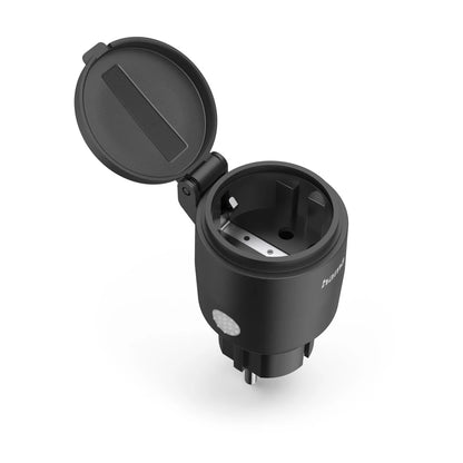 Hama Smart WLAN Outdoor Socket: Voice/App-Controlled, 2300W, IP44 Black