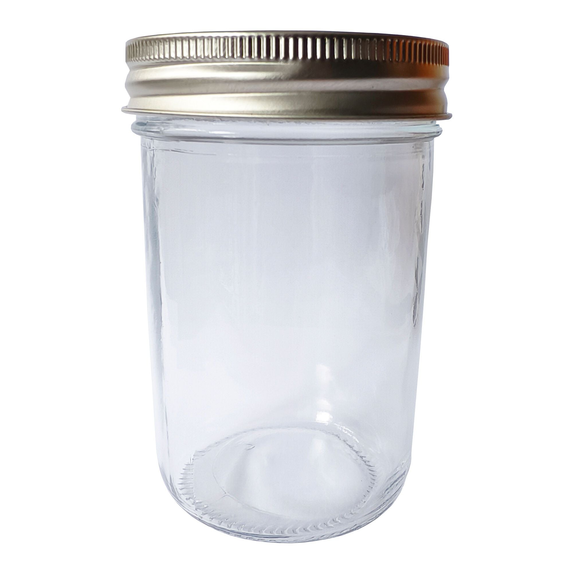 FIXEL 8.5 oz Glass Mason Jars 12-Pack, Two-Piece Lids for Canning