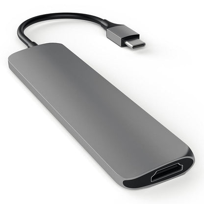 Satechi Slim Aluminum USB-C Multi-Port Adapter Space Gray