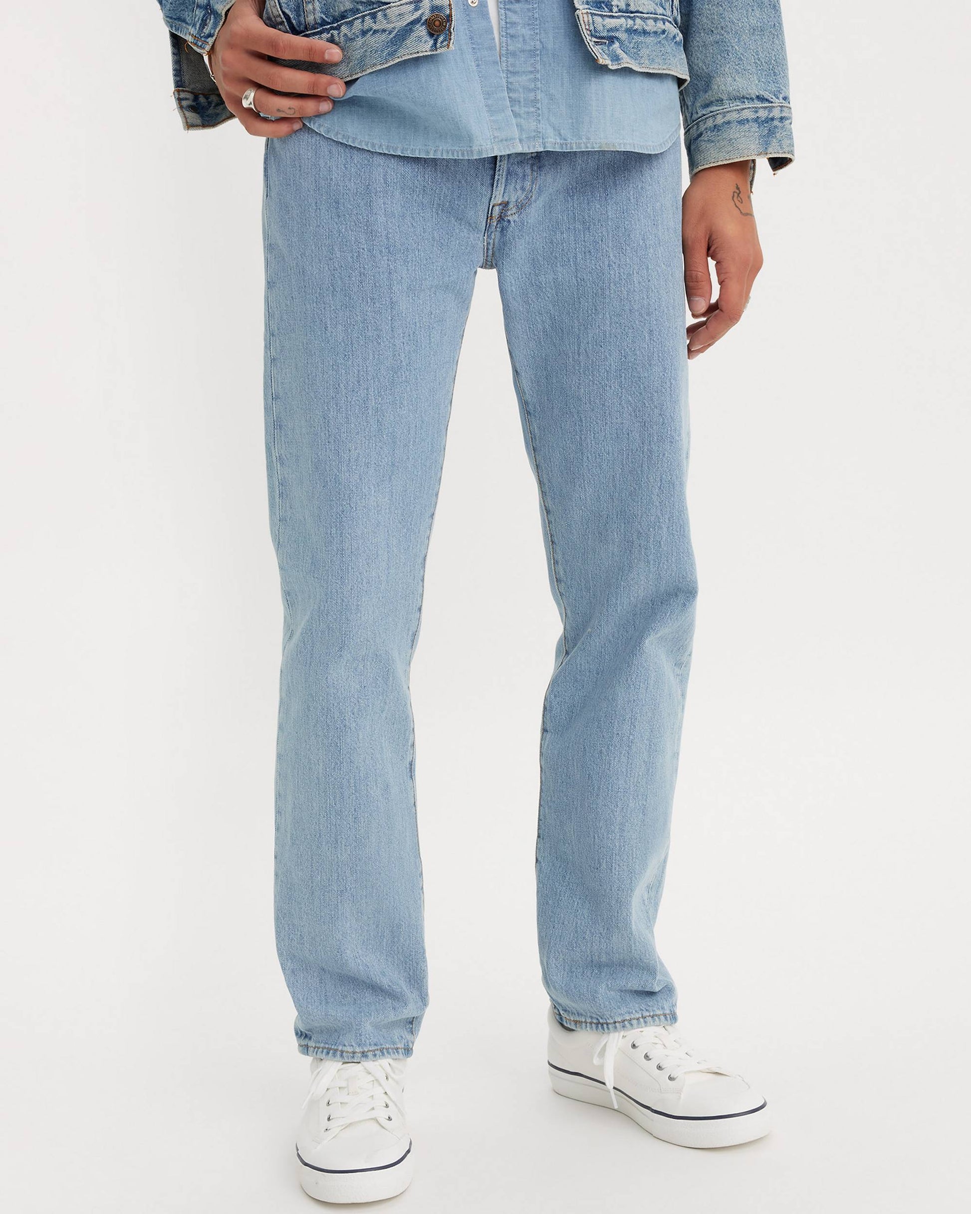 Levi's 501® Original Fit Men's Light Stonewash Non-Stretch Straight Jeans