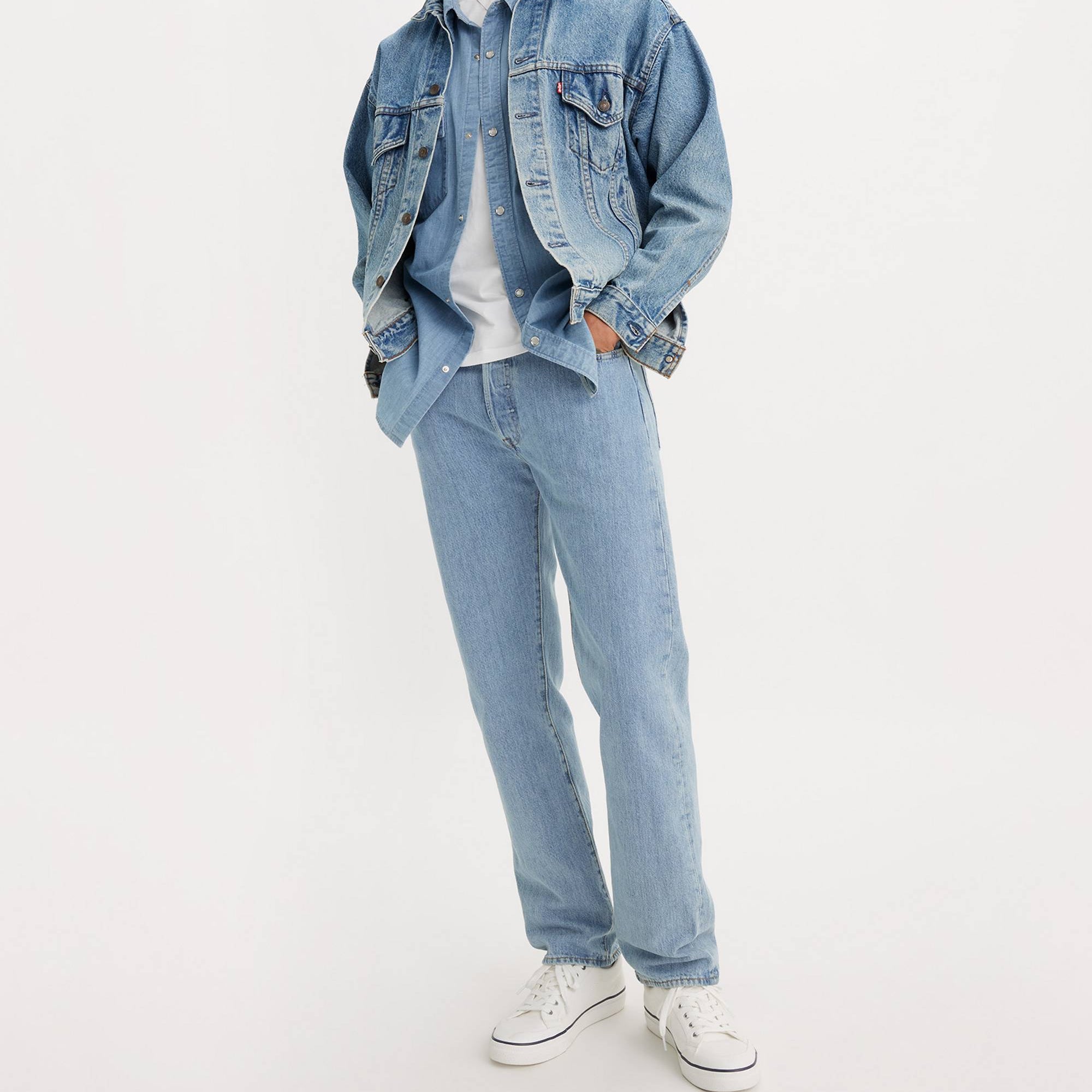 Levi's 501® Original Fit Men's Light Stonewash Non-Stretch Straight Jeans