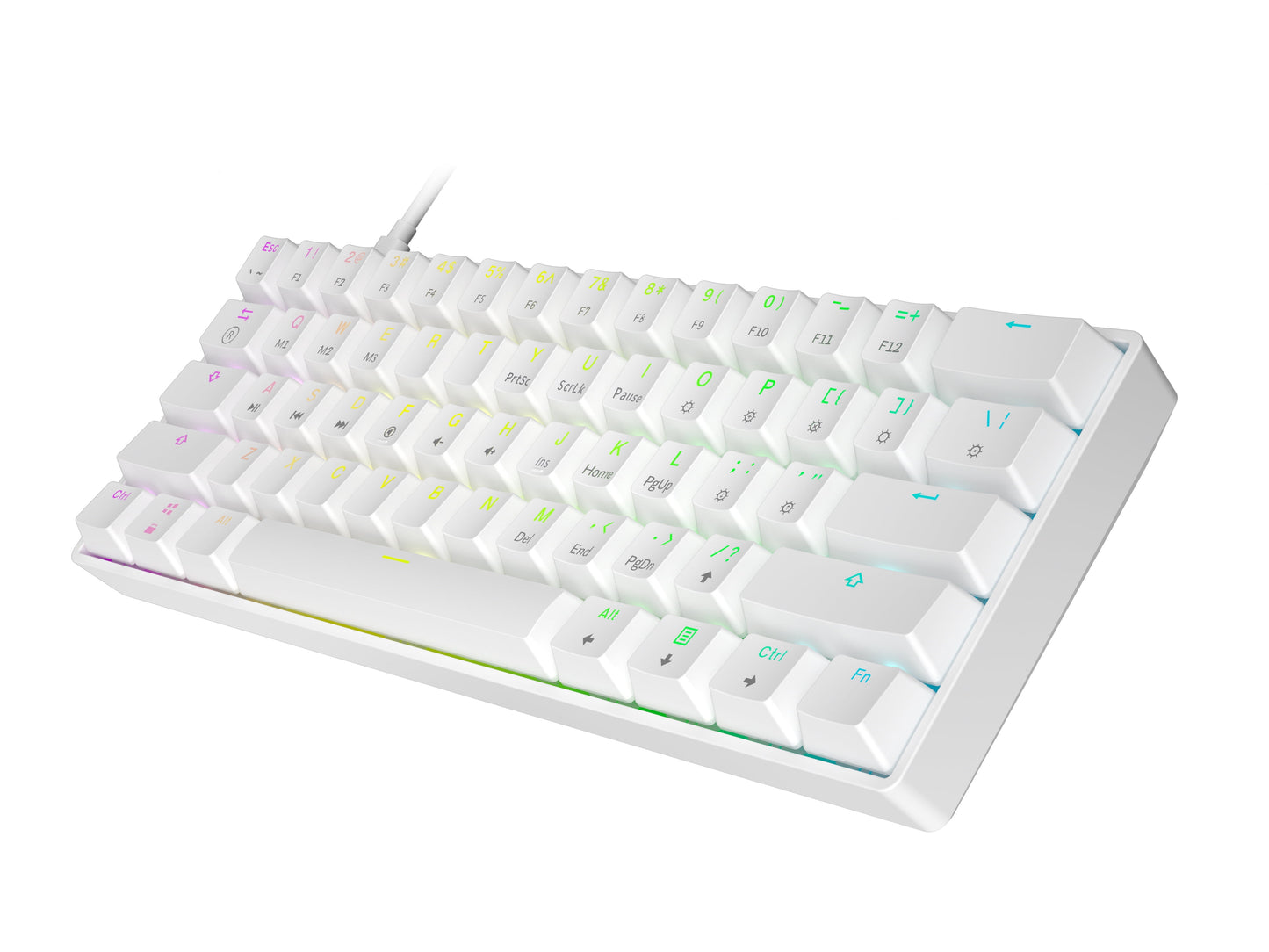 HK GAMING GK61 Compact 61-Key RGB Mechanical Gaming Keyboard for PC/Mac