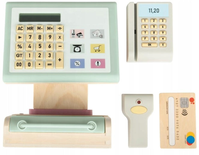 Playtive Premium Wooden Cash Register For Kids