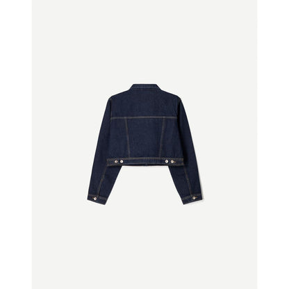 Women's Stylish Cropped Denim Jacket - Versatile Everyday Fashion Outerwear