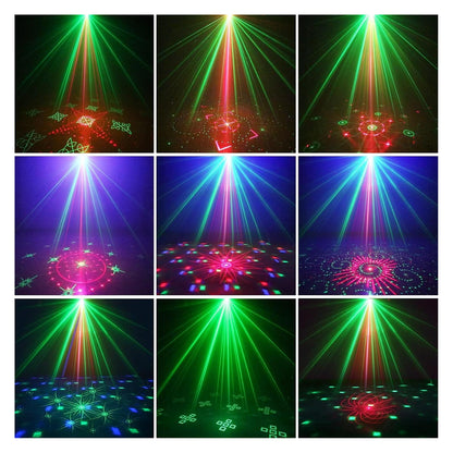 Nigecue R11 3-in-1 Sound Activated Party Light with Remote Control