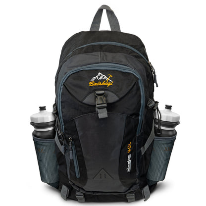 Allbag Waterproof 40L Black Hiking Backpack with Laptop Sleeve