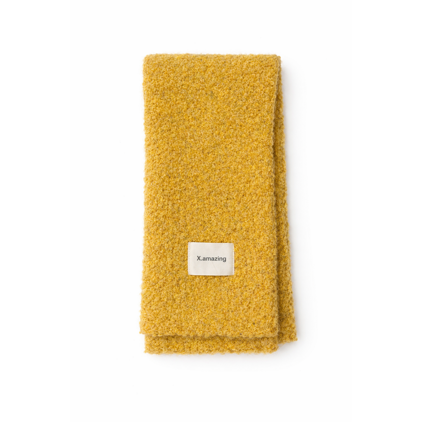 Bright Yellow Textured Scarf