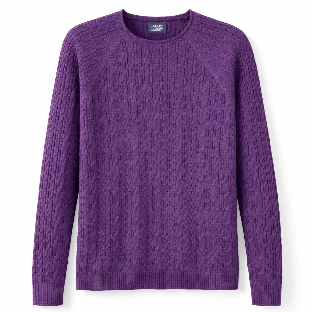 Lands’ End Classic Cable-Knit Sweater - Gomix Brands Outlet