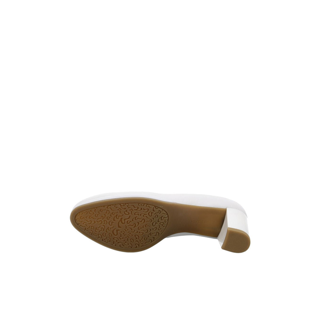 ara Women's Orly Offwhite Leather Court Shoes with HighSoft Comfort Heel