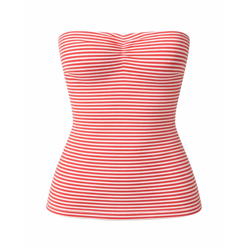 Samara Women's Cotton Striped Off-Shoulder Crop Top 7753596