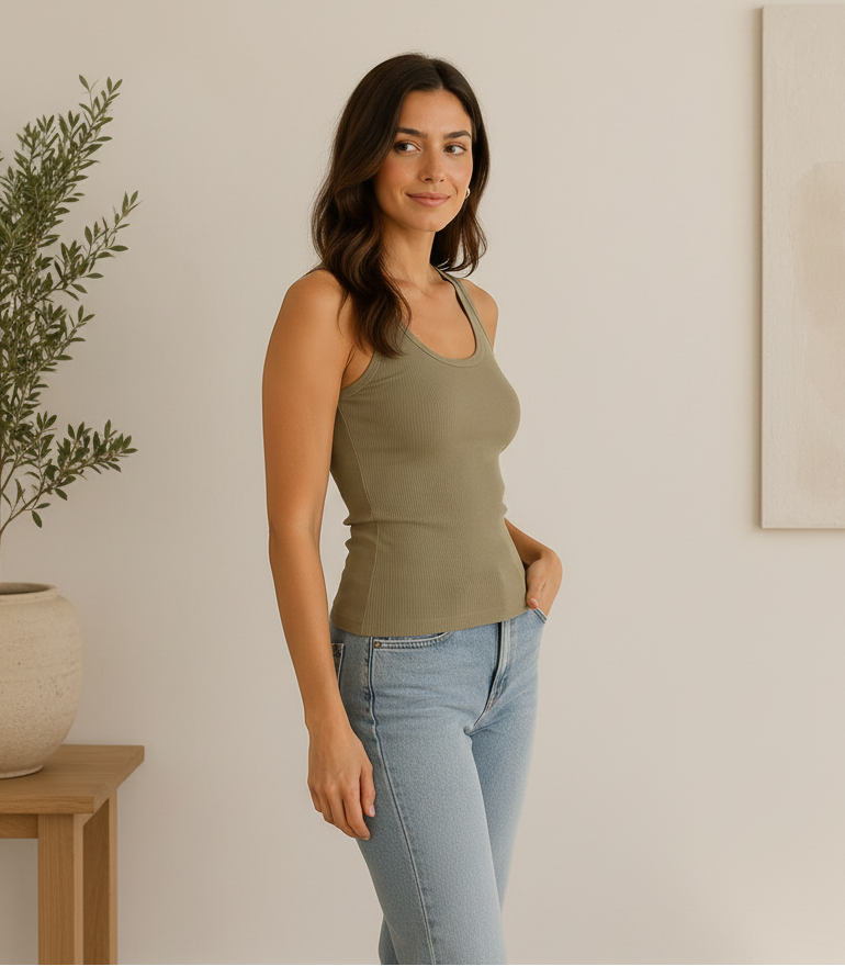 esmara Women's Ribbed Tank Top
