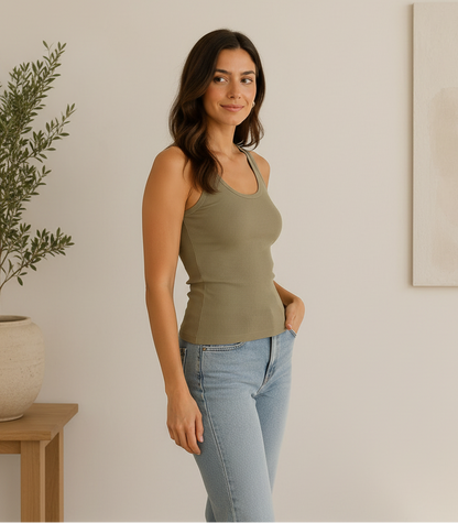 esmara Women's Ribbed Tank Top