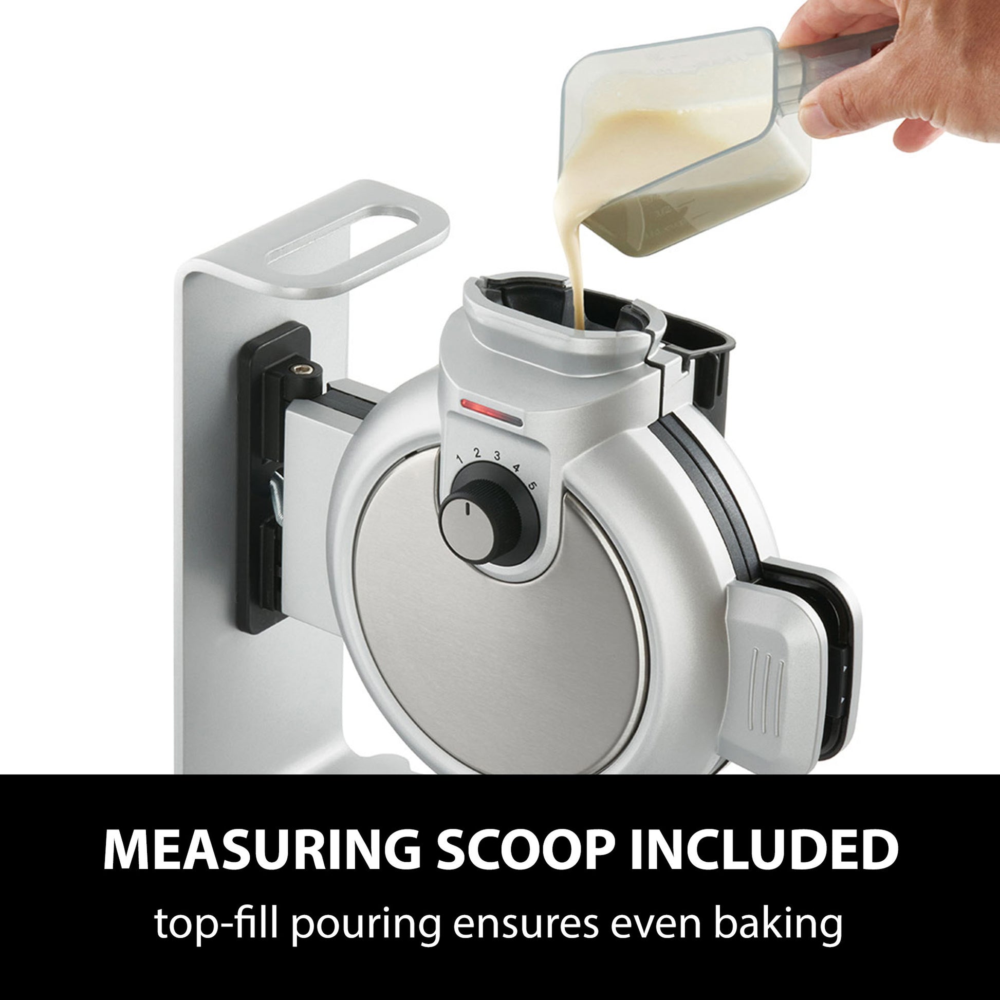 CASO Design WaffleUp Vertical Belgian Waffle Maker 5 Levels