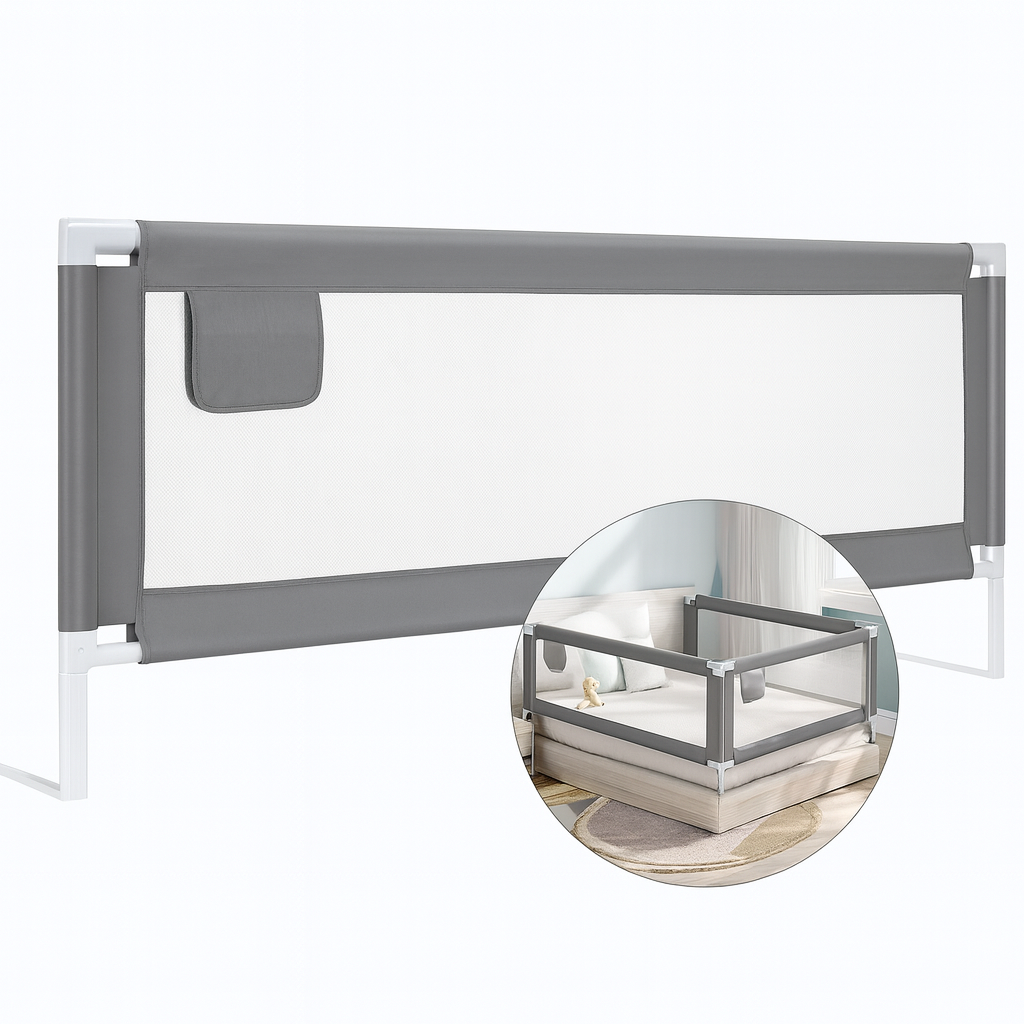 WOLTU 200 cm Adjustable Toddler Bed Rail Guard: Portable Baby Safety Barrier
