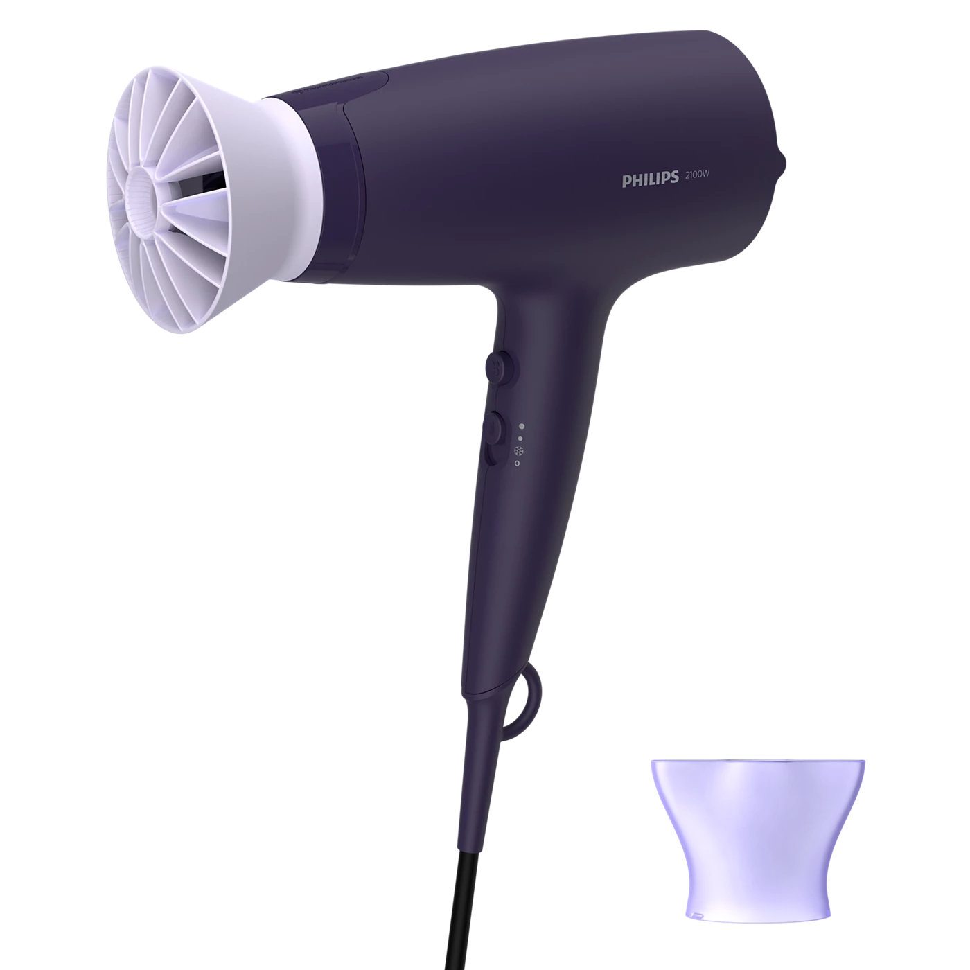 Philips 3000 Series 2100W Hair Dryer with ThermoProtect Attachment BHD340/10