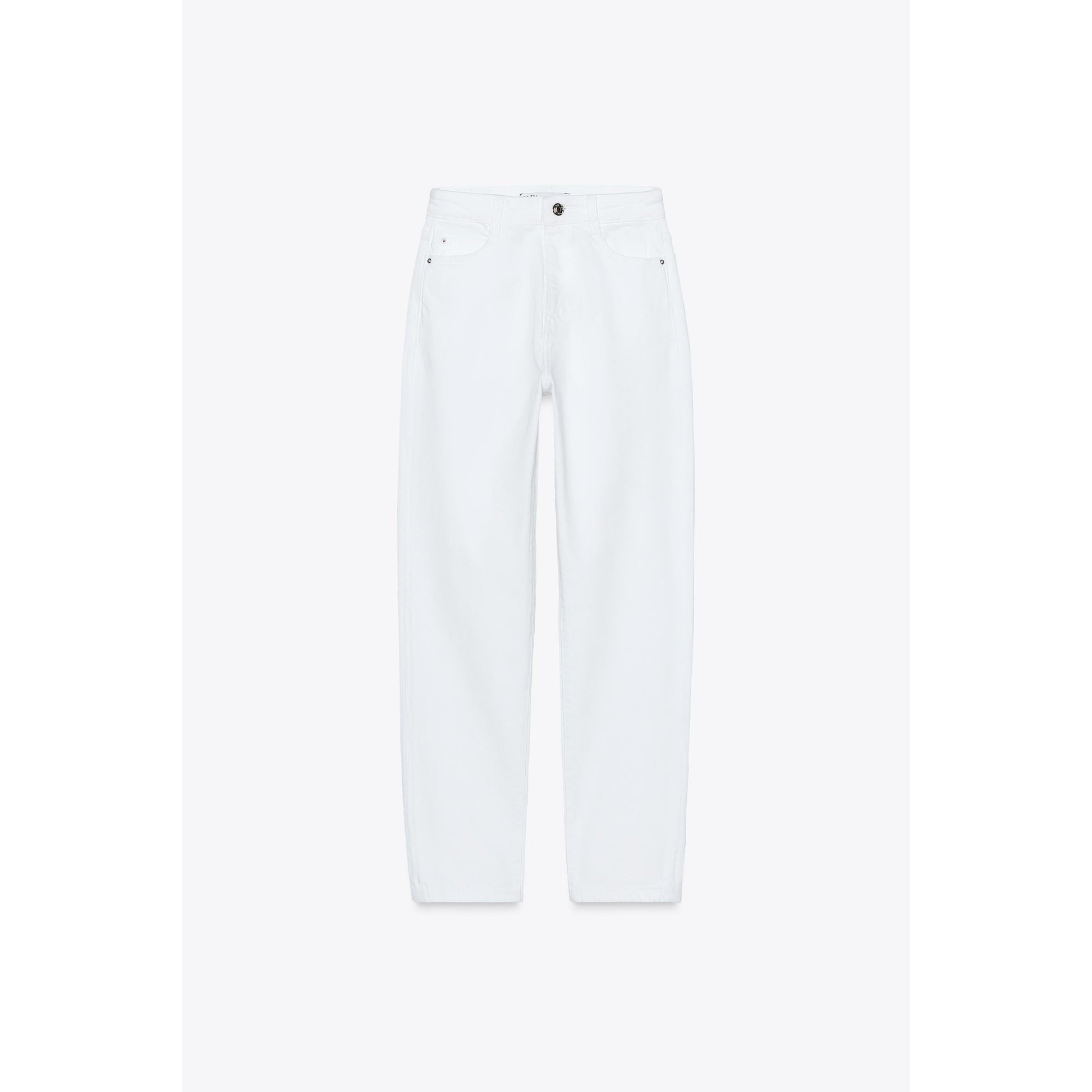 Zara Z1975 High-Waist Mom Jeans: Comfortable Ankle-Grazer Denim Style