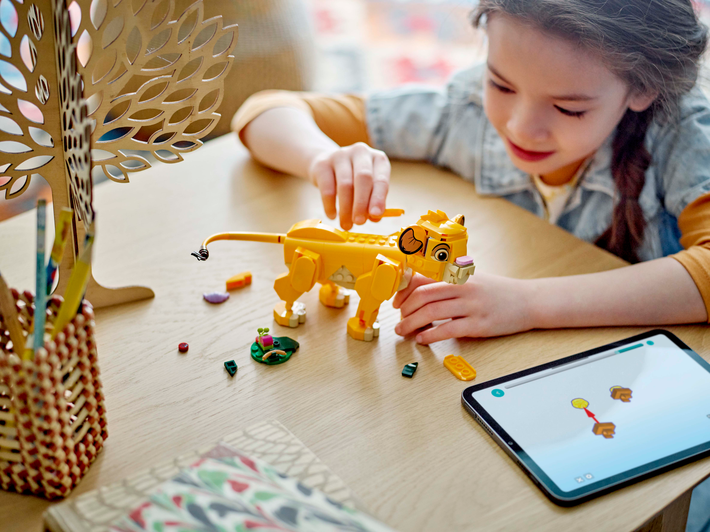 LEGO Disney Simba Lion King Cub 43243 Building Toy Set for Ages 6+