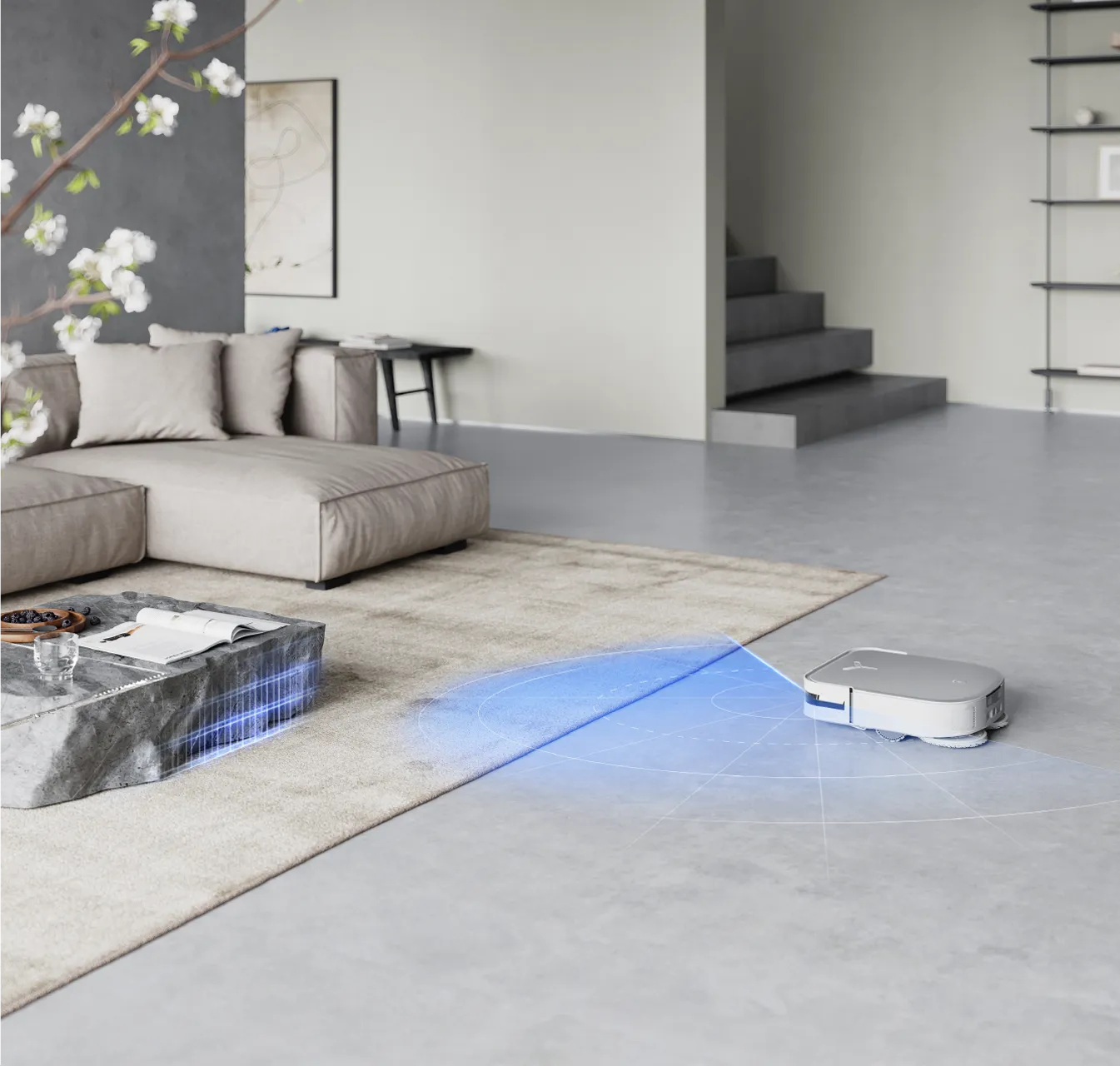 Ecovacs Deebot X2 OMNI White Robot Vacuum with Mop