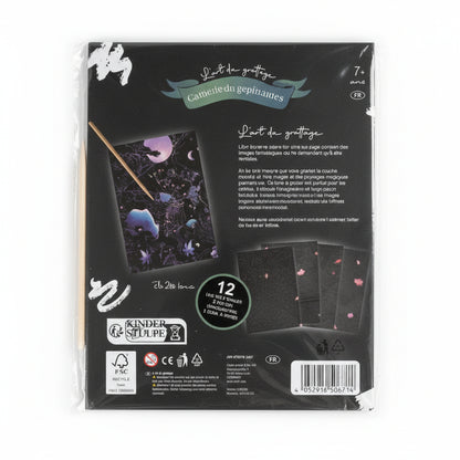Creative Scratch Art Set Mythical Creatures 12 Sheets