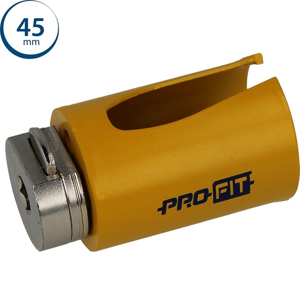 ProFit 45mm Multi Purpose Carbide Hole Saw with Click Drill Adapter
