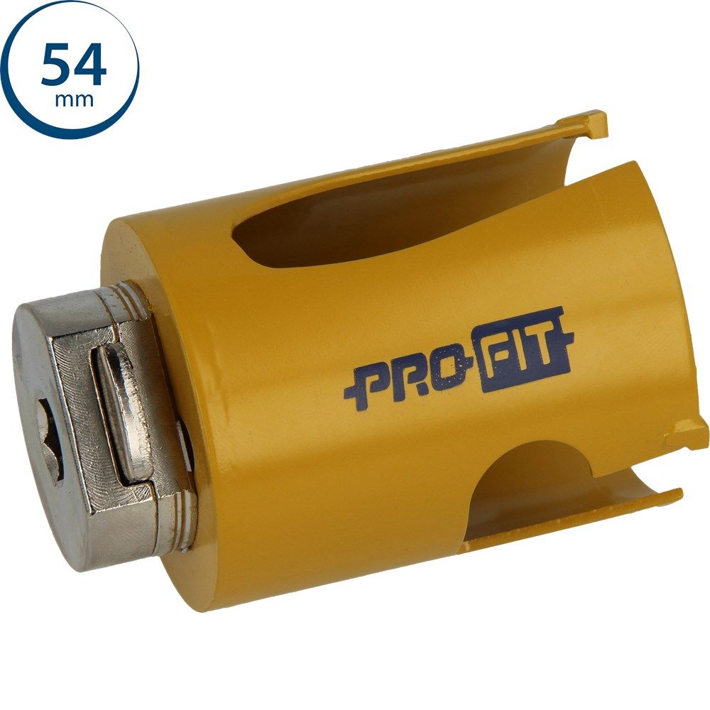 ProFit Multi-Purpose 54mm Hole Saw with Integrated Click & Drill Adapter
