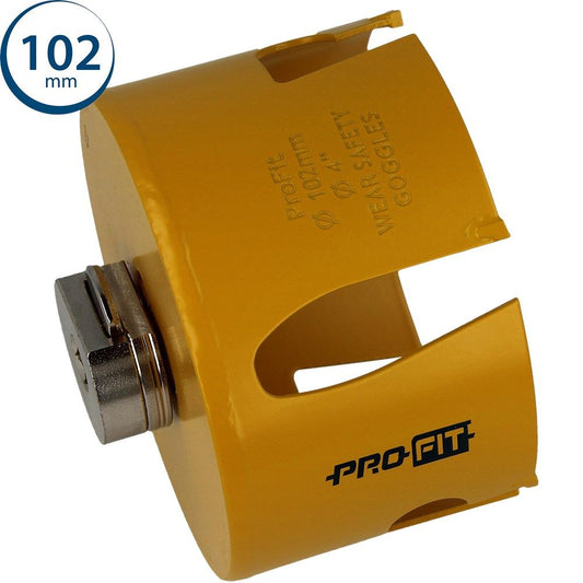 ProFit 102mm Multi Purpose Hole Saw with Click Drill Adapter