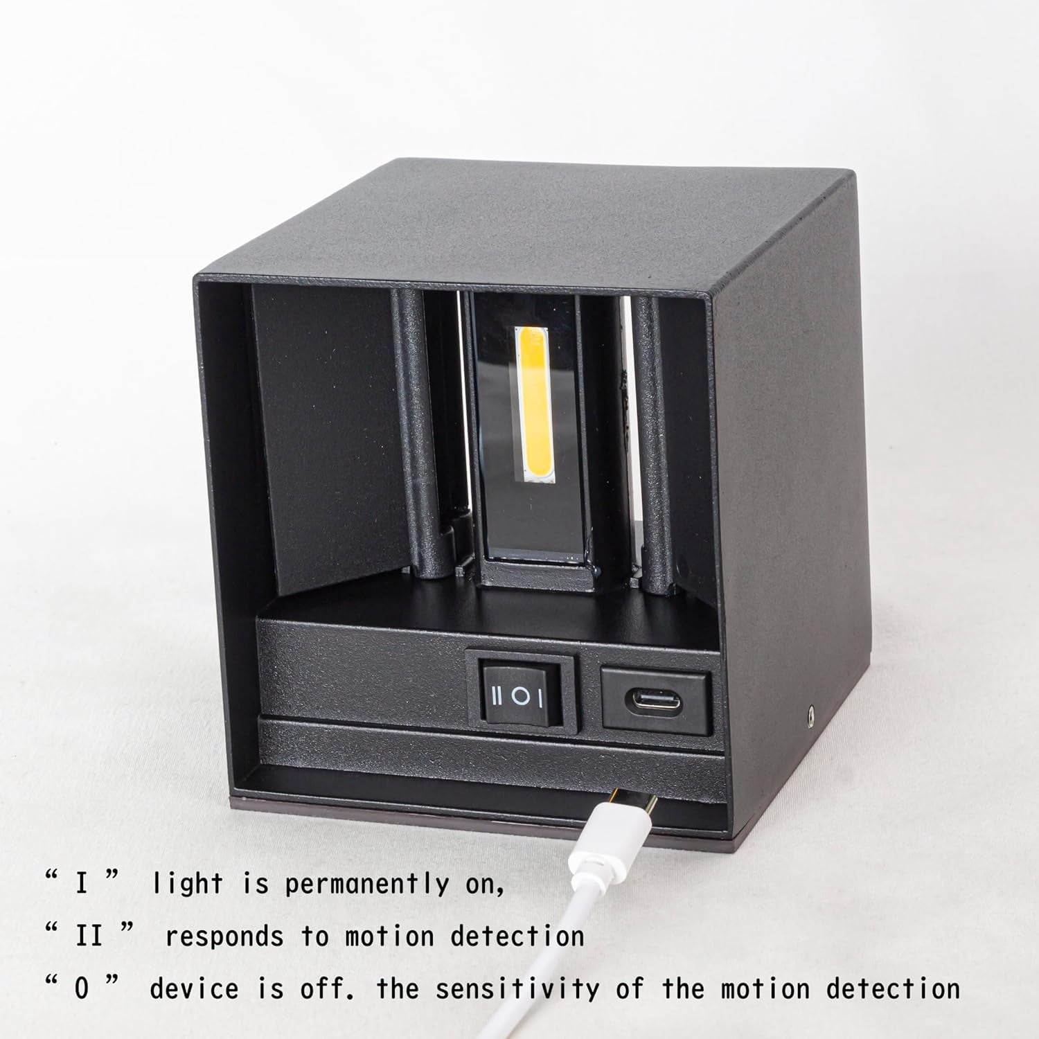 FSLiving Rechargeable LED Wall Sconce with Motion Sensor - Cordless Magnetic Mount