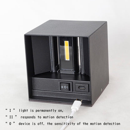 FSLiving Rechargeable LED Wall Sconce with Motion Sensor - Cordless Magnetic Mount